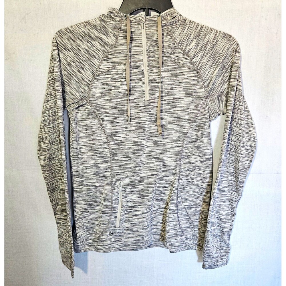 Outdoor Research Flyway Hoodie Pullover 1/4 Zip Womens M Grey Space Dye Active